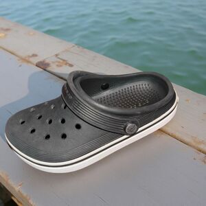 Little Kids Unisex Off Crocs Court Black Clogs Slip On Size C12